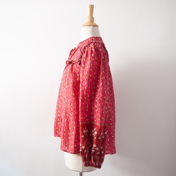 Joie Western Ruffle Button Down Top | Cowgirl - Picture 6 of 10